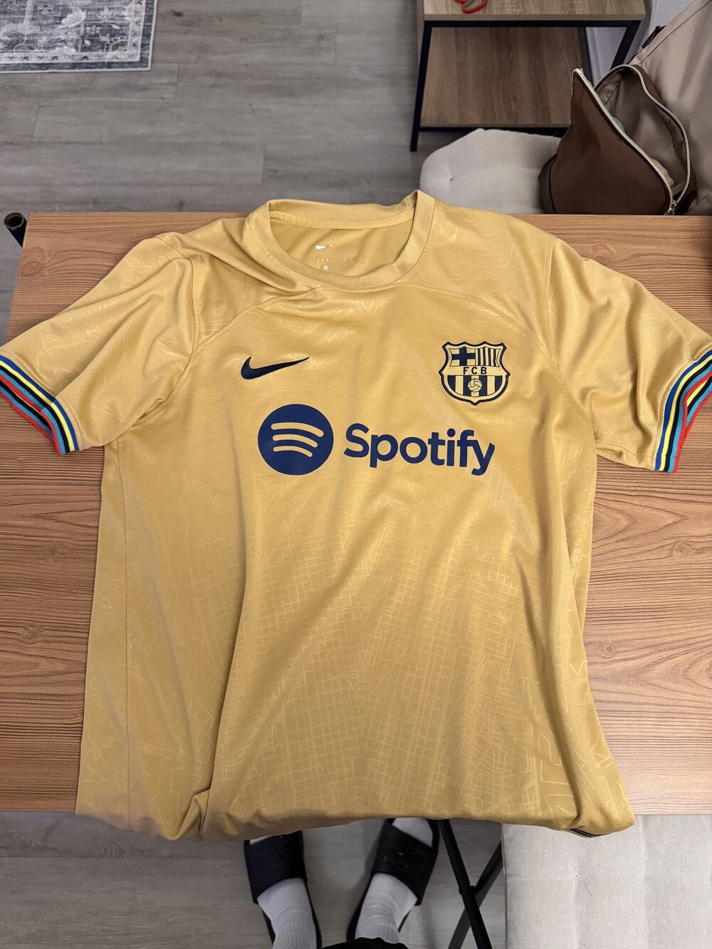 Gold 22/23 Away Jersey - Nike FC Barcelona